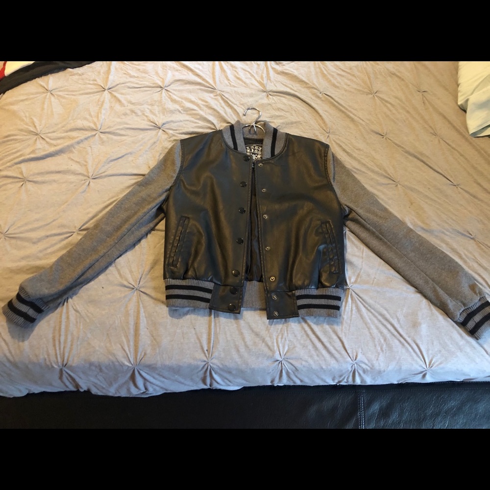 Last Kiss Varsity Leather Jacket